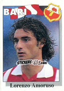 Sticker Lorenzo Amoruso - Calcioflash 1995 n. 4 - Euroflash