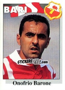 Sticker Onofrio Barone - Calcioflash 1995 n. 10 - Euroflash