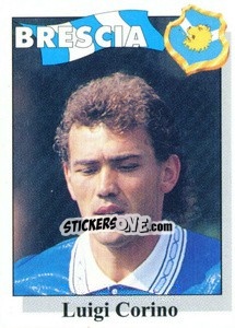 Sticker Luigi Corino - Calcioflash 1995 n. 21 - Euroflash