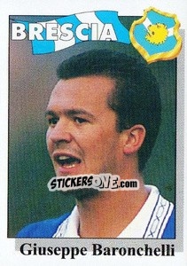 Sticker Giuseppe Baronchelli - Calcioflash 1995 n. 22 - Euroflash