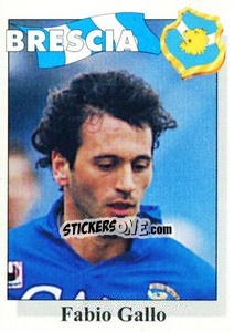Sticker Fabio Gallo - Calcioflash 1995 n. 26 - Euroflash