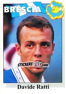 Sticker Davide Ratti - Calcioflash 1995 n. 27 - Euroflash