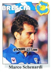 Sticker Marco Schenardi - Calcioflash 1995 n. 30 - Euroflash