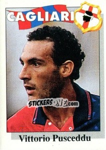 Sticker Vittorio Pusceddu - Calcioflash 1995 n. 38 - Euroflash