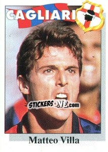 Sticker Matteo Villa - Calcioflash 1995 n. 39 - Euroflash