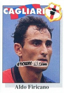 Sticker Aldo Firicano - Calcioflash 1995 - Euroflash