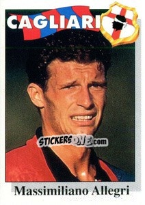Sticker Massimiliano Allegri - Calcioflash 1995 - Euroflash