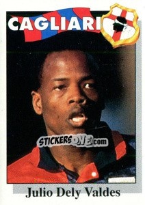 Sticker Julio Dely Valdes - Calcioflash 1995 n. 51 - Euroflash