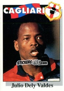 Sticker Julio Dely Valdes - Calcioflash 1995 - Euroflash