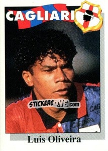 Figurina Luis Oliveira - Calcioflash 1995 n. 52 - Euroflash