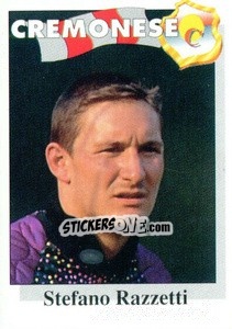 Sticker Stefano Razzetti - Calcioflash 1995 n. 54 - Euroflash