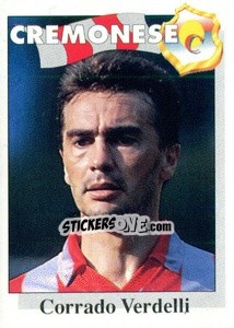 Sticker Corrado Verdelli - Calcioflash 1995 n. 57 - Euroflash