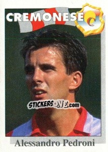 Sticker Alessandro Pedroni - Calcioflash 1995 n. 60 - Euroflash