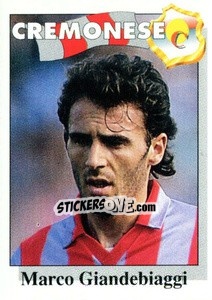 Sticker Marco Giandebiaggi - Calcioflash 1995 n. 63 - Euroflash
