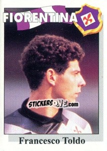 Sticker Francesco Toldo - Calcioflash 1995 - Euroflash