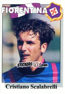 Cromo Cristiano Scalabrelli - Calcioflash 1995 n. 72 - Euroflash