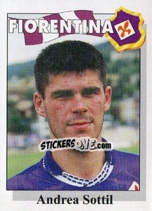 Sticker Andrea Sottil - Calcioflash 1995 n. 75 - Euroflash