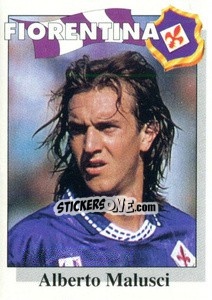 Sticker Alberto Malusci - Calcioflash 1995 n. 76 - Euroflash