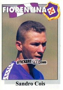 Sticker Sandro Cois - Calcioflash 1995 n. 80 - Euroflash