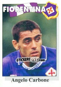 Sticker Angelo Carbone - Calcioflash 1995 n. 81 - Euroflash