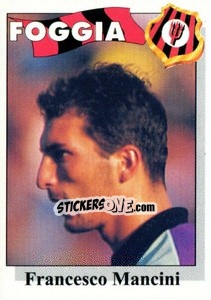 Sticker Francesco Mancini - Calcioflash 1995 - Euroflash