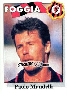 Sticker Paolo Mandelli - Calcioflash 1995 n. 96 - Euroflash