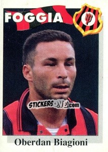 Sticker Oberdan Biagioni - Calcioflash 1995 - Euroflash