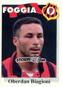 Sticker Oberdan Biagioni - Calcioflash 1995 n. 97 - Euroflash