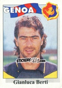 Sticker Gianluca Berti - Calcioflash 1995 n. 107 - Euroflash