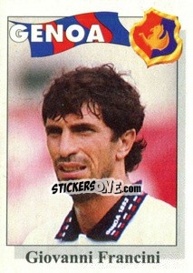 Sticker Giovanni Francini - Calcioflash 1995 n. 109 - Euroflash