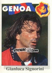 Sticker Gianluca Signorini - Calcioflash 1995 - Euroflash