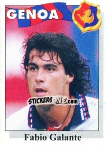 Sticker Fabio Galante - Calcioflash 1995 n. 111 - Euroflash