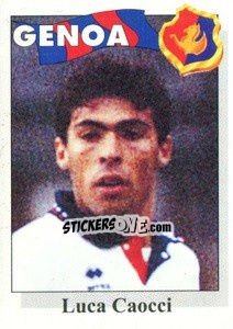Sticker Luca Caocci - Calcioflash 1995 - Euroflash