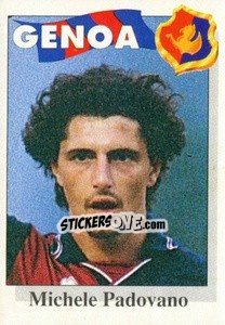 Sticker Michele Padovano - Calcioflash 1995 n. 122 - Euroflash