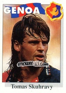 Sticker Tomas Skuhravy - Calcioflash 1995 - Euroflash
