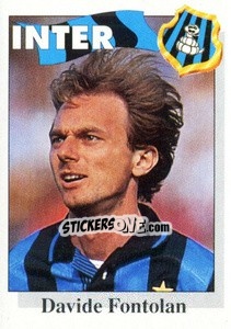 Sticker Davide Fontolan - Calcioflash 1995 n. 128 - Euroflash