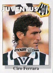 Sticker Ciro Ferrara - Calcioflash 1995 n. 144 - Euroflash