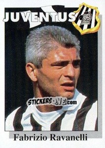 Sticker Fabrizio Ravanelli - Calcioflash 1995 n. 157 - Euroflash