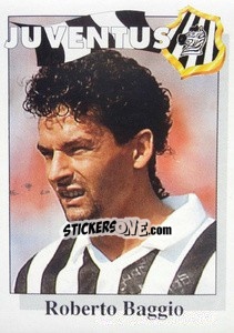 Sticker Roberto Baggio - Calcioflash 1995 - Euroflash