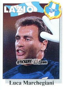 Sticker Luca Marchegiani - Calcioflash 1995 n. 160 - Euroflash