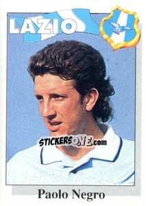 Sticker Paolo Negro - Calcioflash 1995 n. 162 - Euroflash