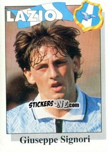 Sticker Giuseppe Signori - Calcioflash 1995 n. 176 - Euroflash
