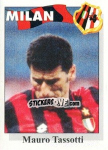 Sticker Mauro Tassotti - Calcioflash 1995 - Euroflash
