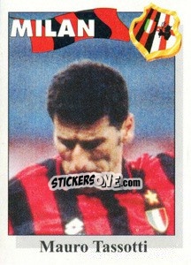 Sticker Mauro Tassotti - Calcioflash 1995 n. 180 - Euroflash