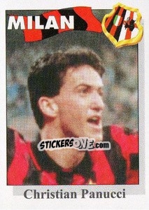 Sticker Christian Panucci - Calcioflash 1995 - Euroflash