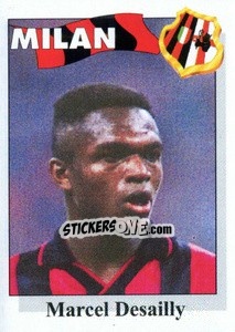 Sticker Marcel Desailly - Calcioflash 1995 n. 185 - Euroflash
