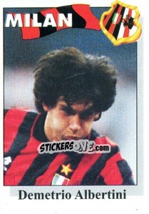 Sticker Demetrio Albertini - Calcioflash 1995 n. 186 - Euroflash