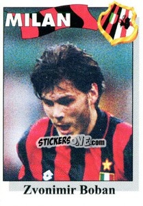 Sticker Zvonimir Boban - Calcioflash 1995 - Euroflash