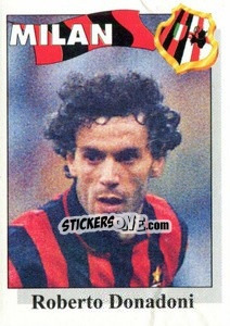 Cromo Roberto Donadoni - Calcioflash 1995 - Euroflash