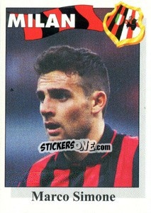 Sticker Marco Simone - Calcioflash 1995 - Euroflash